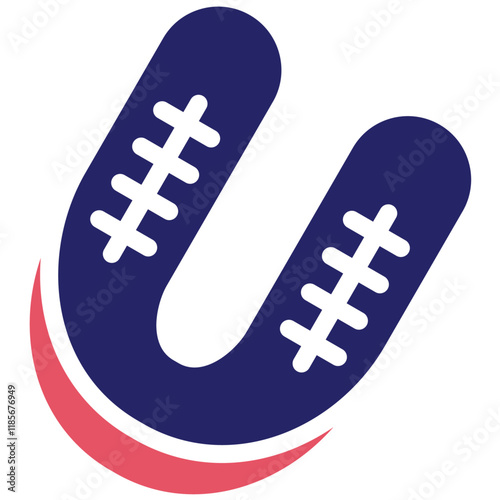 Mouth Guard vector icon illustration of Rugby iconset.