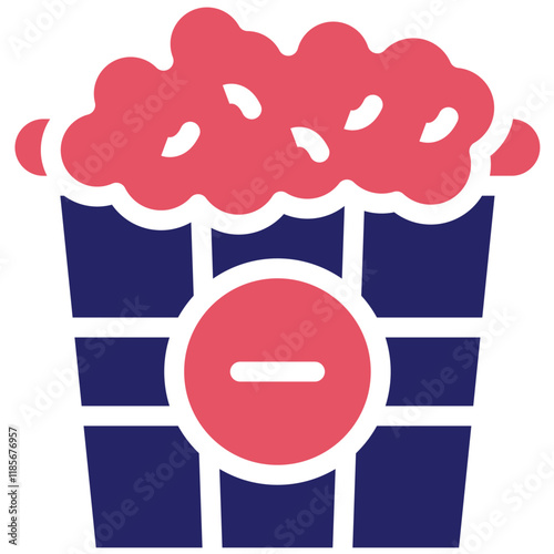Popcorn vector icon illustration of Rugby iconset.