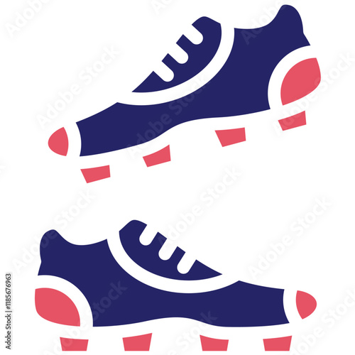 Rugby Boots vector icon illustration of Rugby iconset.