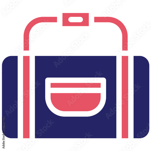 Sport Bag vector icon illustration of Rugby iconset.