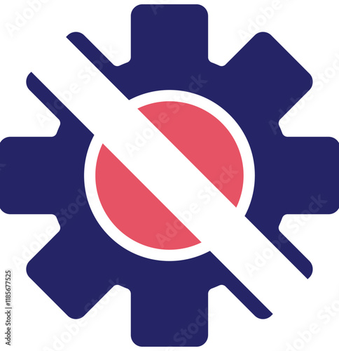 Disruption vector icon illustration of Business Analytics iconset.