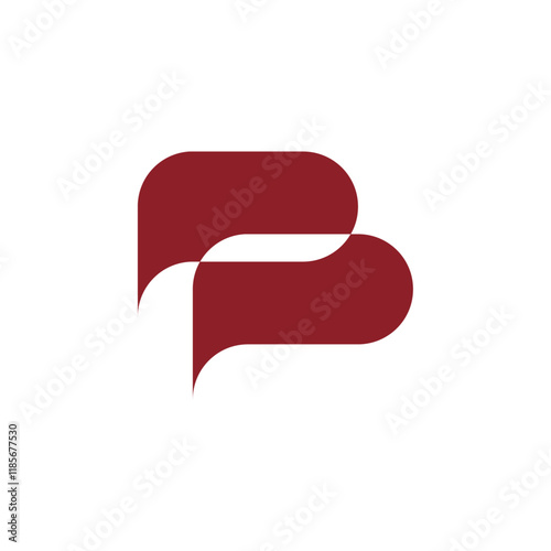 Chat icon letter B logo. Modern and minimalist letter B logo. photo