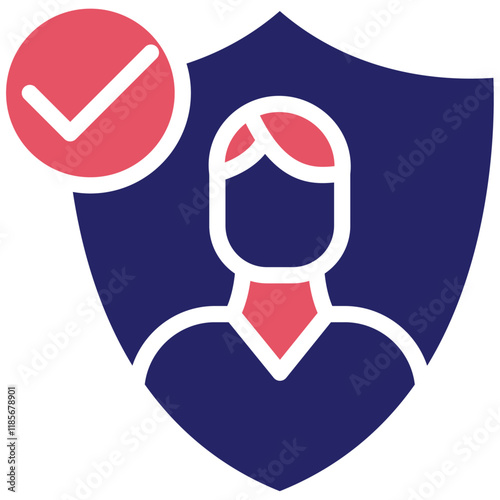 Authenticity vector icon illustration of Leadership iconset.