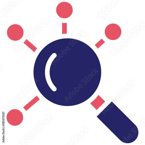 Root Cause Analysis vector icon illustration of Quality Assurance iconset.