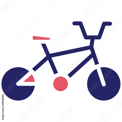 Bmx Bike vector icon illustration of Outdoor Fun iconset.