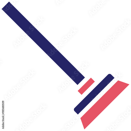 Mopping vector icon illustration of Cleaning and Dusting iconset.