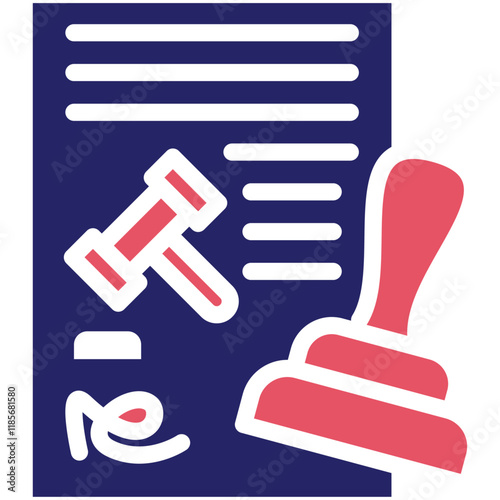 Regulation vector icon illustration of Law & Legislation iconset.