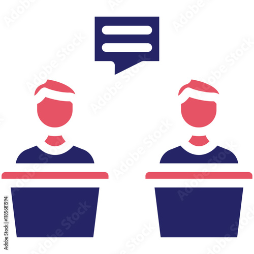 Public Debate vector icon illustration of Law & Legislation iconset.