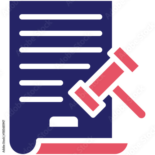 Lawsuit vector icon illustration of Law & Legislation iconset.