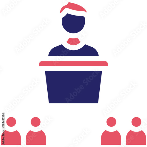 Congress vector icon illustration of Law & Legislation iconset.