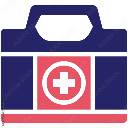 First Aid Kit vector icon illustration of Fishing iconset.