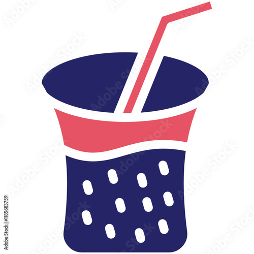 Soft Drink vector icon illustration of Street Food iconset.