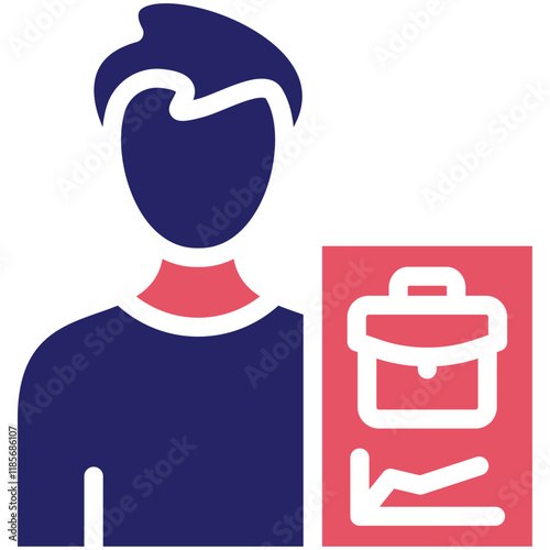 Occupation vector icon illustration of Gig Economy iconset.