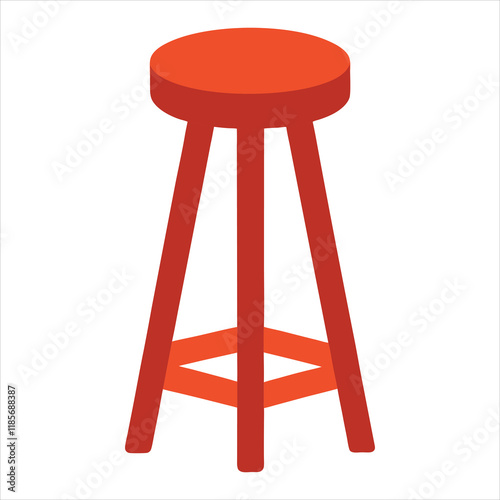 Bar stool Vector Illustration