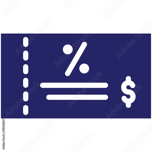 Voucher vector icon illustration of Fashion Ecommerce iconset. photo