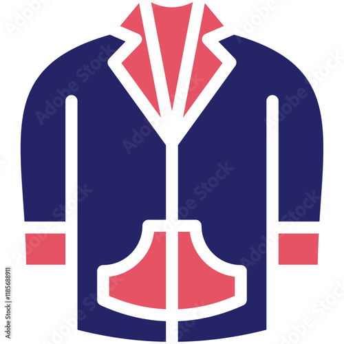 Jacket vector icon illustration of Fashion Ecommerce iconset.