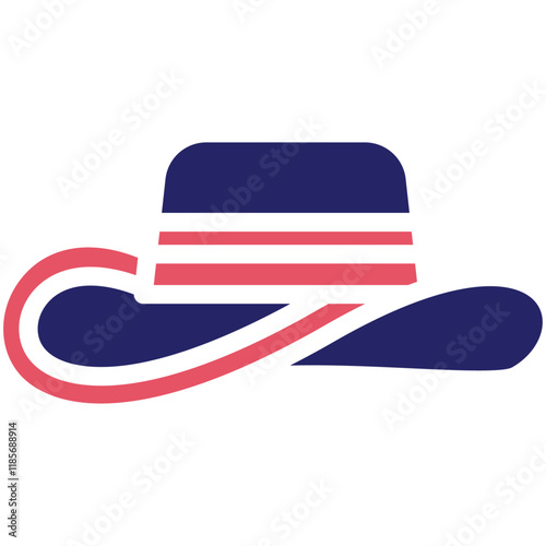 Hat vector icon illustration of Fashion Ecommerce iconset.