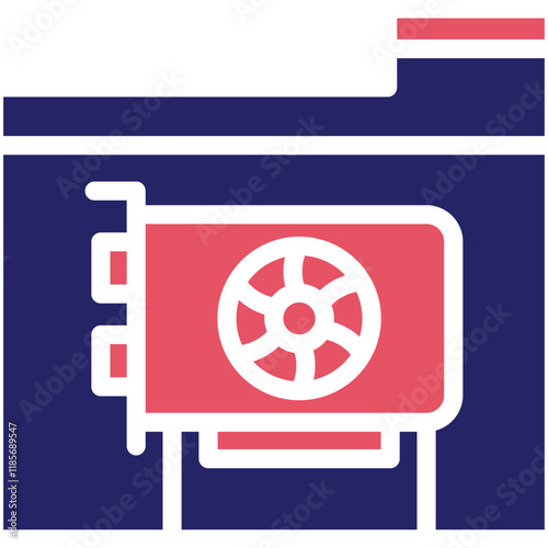Mining Farm vector icon illustration of Cryptocurrency iconset.