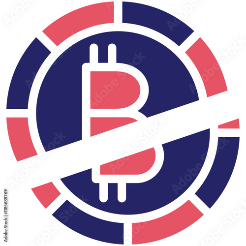 Crypto Halving vector icon illustration of Cryptocurrency iconset.