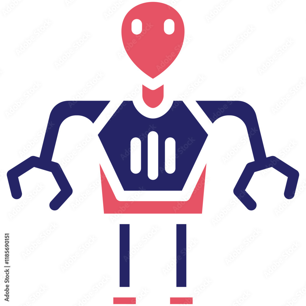Science Fiction vector icon illustration of Robotics iconset. Science Fiction vector icon illustration of Robotics iconset.