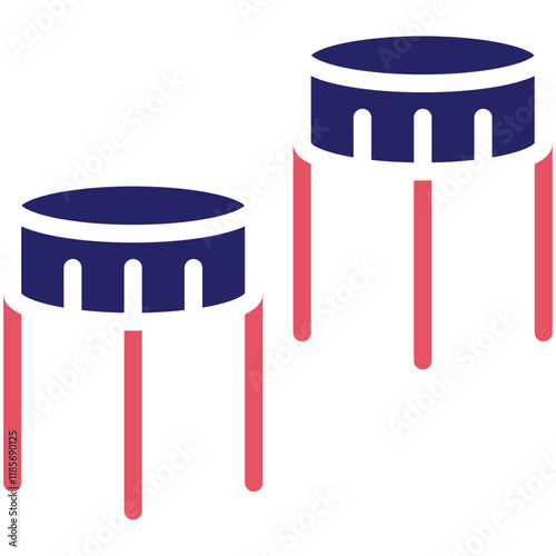 Swarm Robotics vector icon illustration of Robotics iconset.