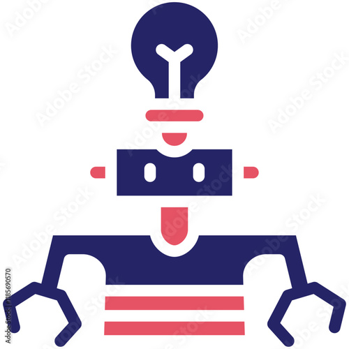 IQ vector icon illustration of Robotics iconset.