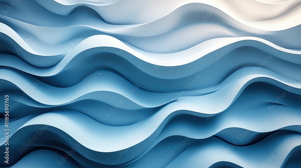 A calming abstract blue background. 