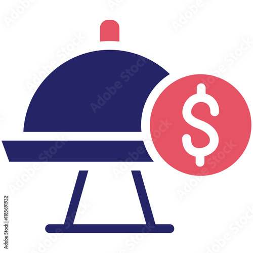 Catering Fee vector icon illustration of Catering iconset.