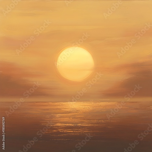 Wallpaper Mural Photo of a Tranquil Sunset with a Glowing Sky Torontodigital.ca