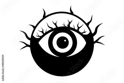 Halloween eyeball isolated
