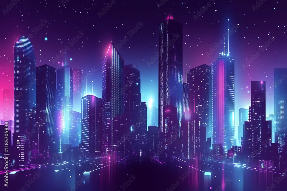 Fototapeta premium Vector illustration urban architecture cityscape