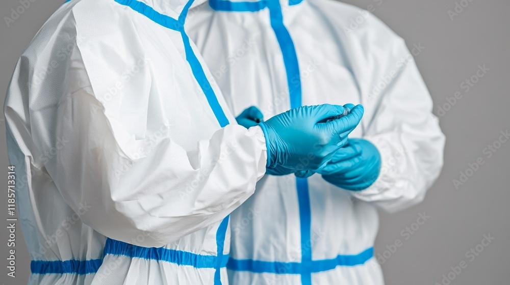 Researchers in protective gear meticulously examining medical samples, emphasizing the importance of precision and safety in scientific research. Researchers in protective gear meticulously examining medical samples, emphasizing the importance of precision and safety in scientific research.