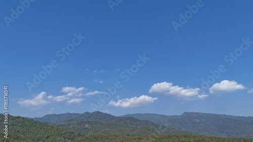 timelapse clouds over the mountains
