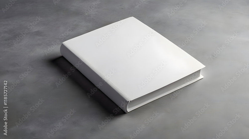 Clean modern empty white notebook or blank book cover mockup with minimalist design isolated on gray background, journal copy diary stationery mockups presentation Clean modern empty white notebook or blank book cover mockup with minimalist design isolated on gray background, journal copy diary stationery mockups presentation