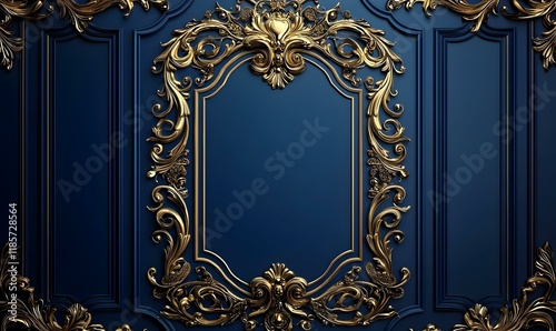 Vertical banner design featuring a deep blue gradient, ideal for event promotions, modern aesthetics, captivating visual appeal.