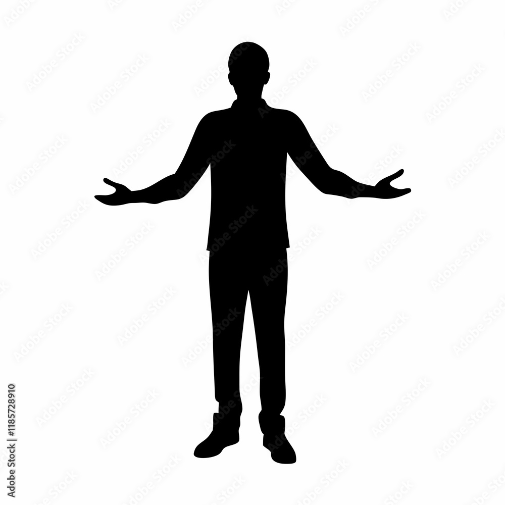 A man in a suit is standing in front of a white background. He is wearing black shoes and a black jacket A man in a suit is standing in front of a white background. He is wearing black shoes and a black jacket