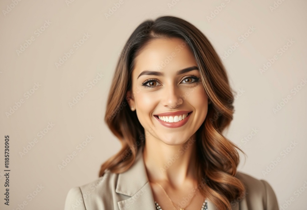 Warm and friendly portrait of a Latin American woman Warm and friendly portrait of a Latin American woman