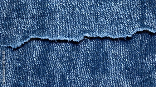 Nostalgic Denim Textures, a weathered piece of denim showcasing ripped details, evoking memories of past adventures and personal stories.