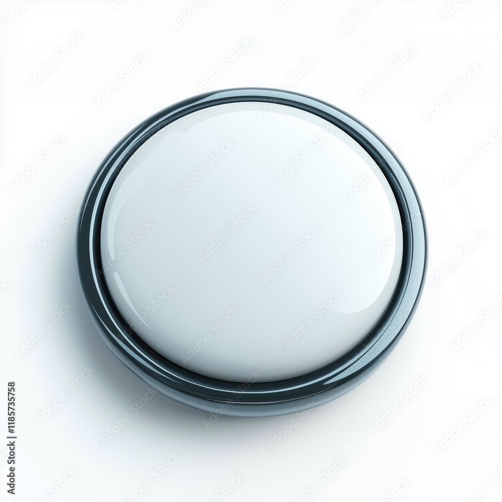 A polished, futuristic button ready for activation. A polished, futuristic button ready for activation.