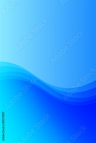 シンプルなウェーブの背景イラスト