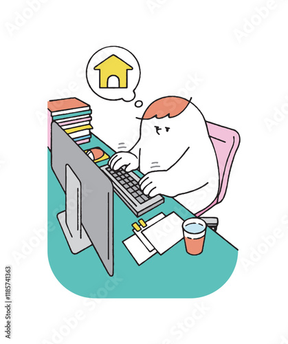 仕事中に家に帰りたくてたまらない人