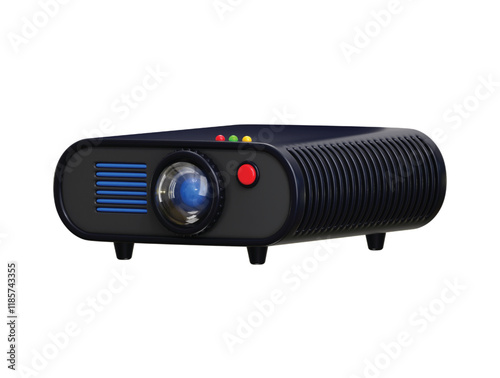 Projector icon 3d render concept of video or film projector icon vector illustration