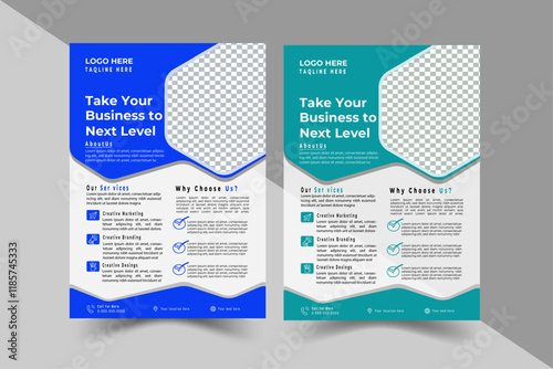 Creative Corporate & Business Flyer Brochure Template Design, abstract business flyer, vector template design. Brochure design, cover, annual report, poster, flyer