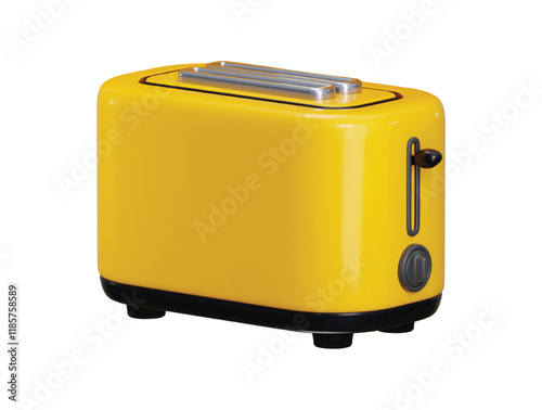 Bread toaster icon 3d render concept of Electric toaster kitchen appliance icon vector illustration