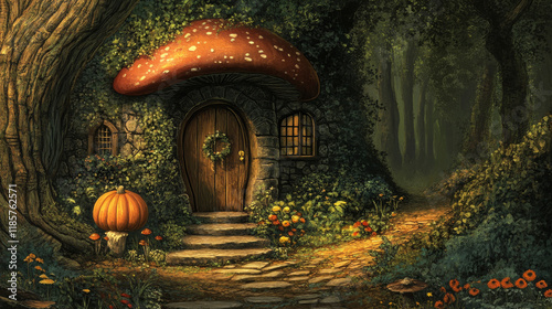 Find correct shadow of cartoon fairy house, game worksheet, vector puzzle. Shadow match kids riddle game to find similar gnome house or dwelling home of boot, mushroom and pumpkin or stump photo