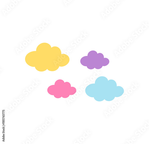  Cute colorful clouds