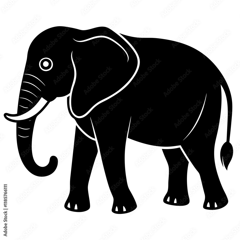 Fototapeta premium elephant vector illustration