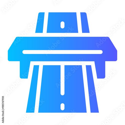 toll road Gradient icon