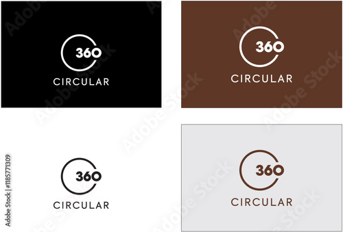 360 Circular Logo Design, Technology