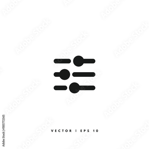 Adjustment Icon. Editable Stroke